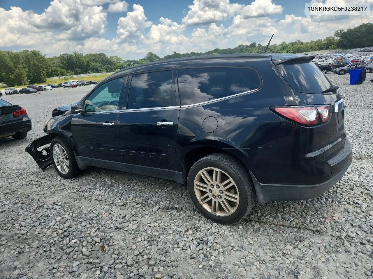 2015 Chevrolet Traverse Lt VIN: 1GNKRGKD5FJ238217 Lot: 60250216
