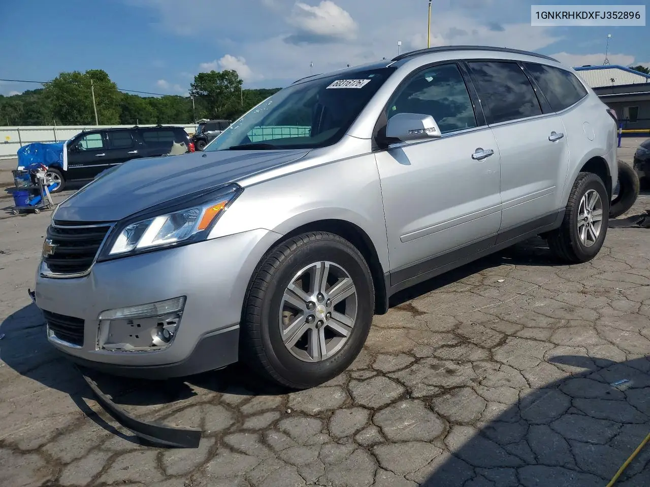 2015 Chevrolet Traverse Lt VIN: 1GNKRHKDXFJ352896 Lot: 60316126