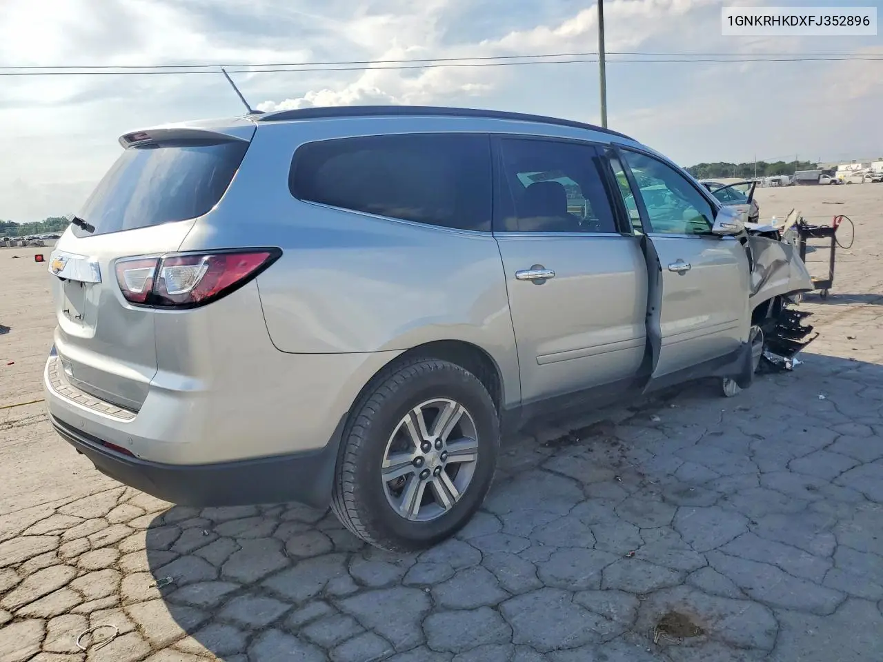 2015 Chevrolet Traverse Lt VIN: 1GNKRHKDXFJ352896 Lot: 60316126