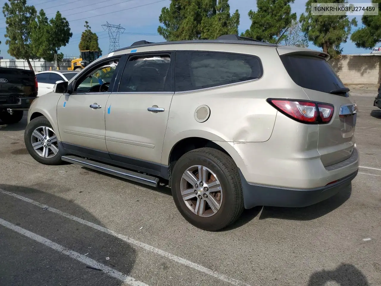 2015 Chevrolet Traverse Lt VIN: 1GNKRHKD3FJ274459 Lot: 61054526