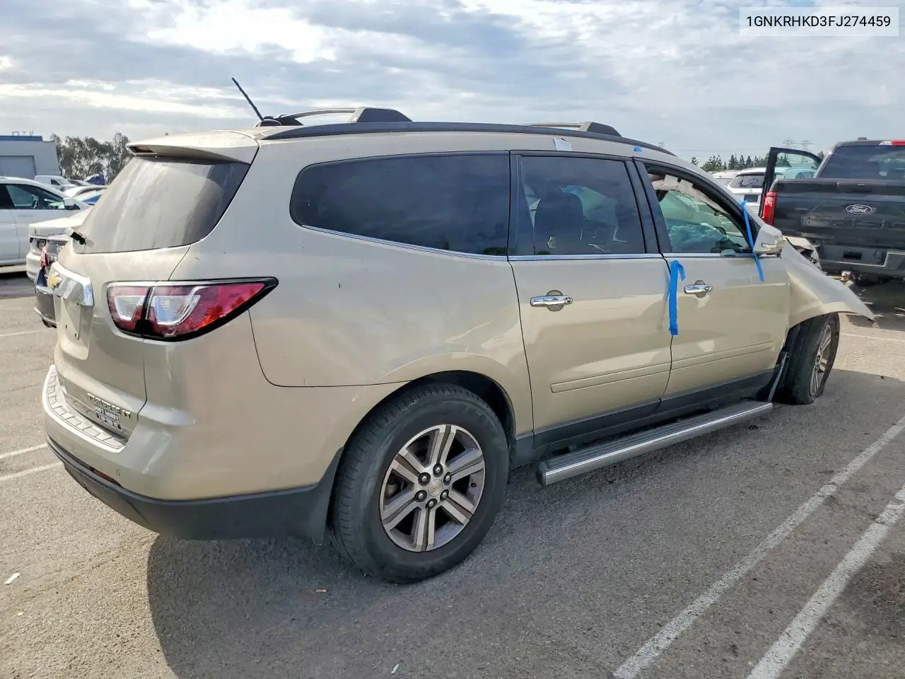 2015 Chevrolet Traverse Lt VIN: 1GNKRHKD3FJ274459 Lot: 61054526