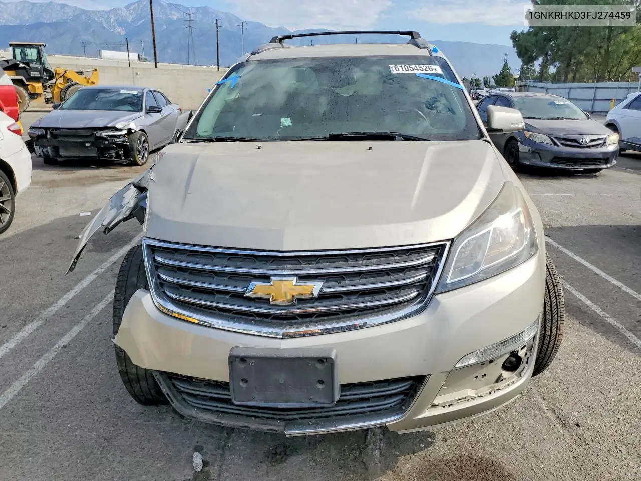 2015 Chevrolet Traverse Lt VIN: 1GNKRHKD3FJ274459 Lot: 61054526