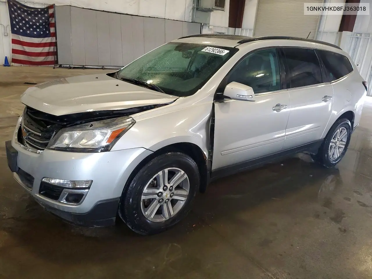 2015 Chevrolet Traverse Lt VIN: 1GNKVHKD8FJ363018 Lot: 61292366