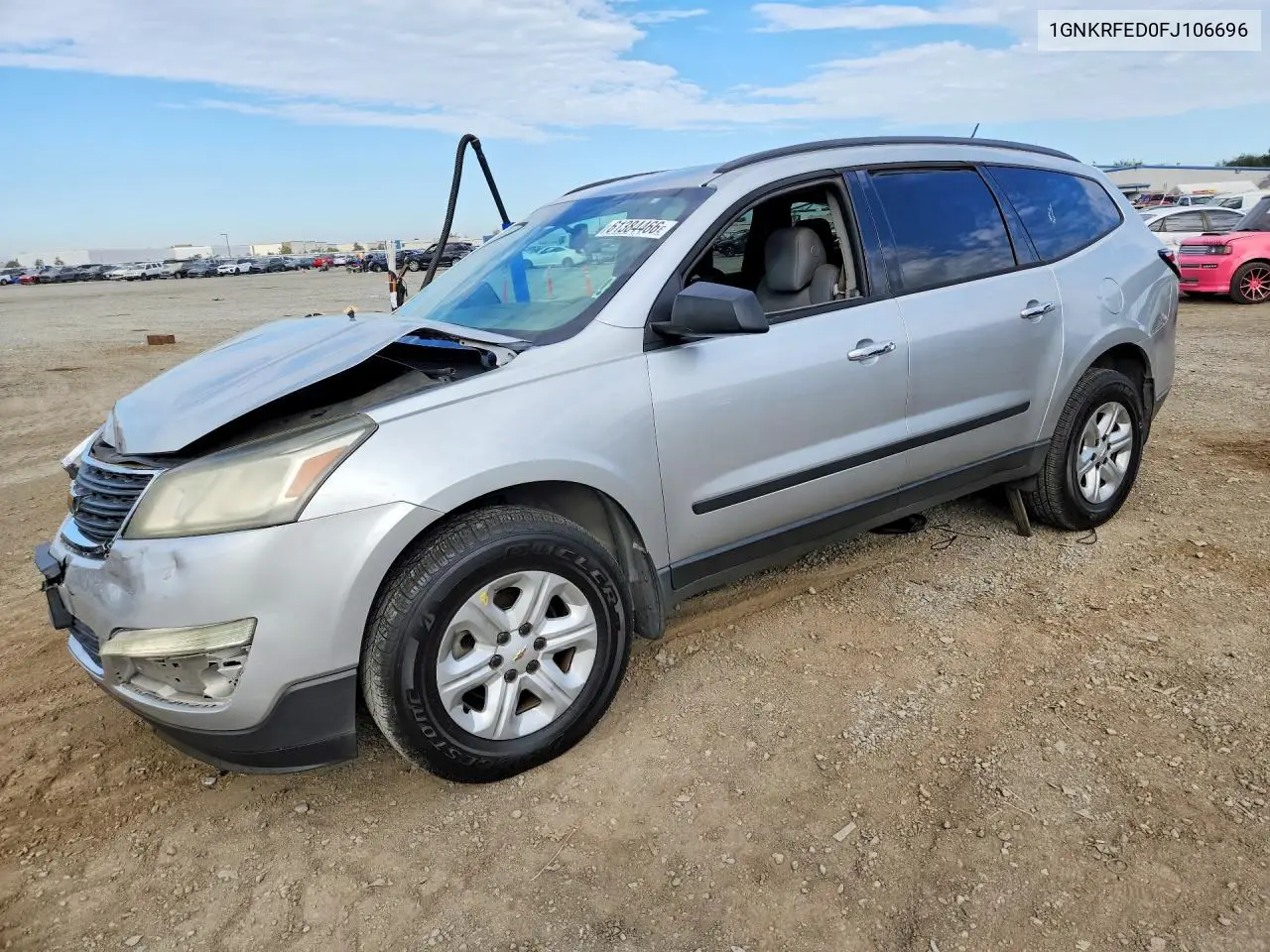 2015 Chevrolet Traverse Ls VIN: 1GNKRFED0FJ106696 Lot: 61384466