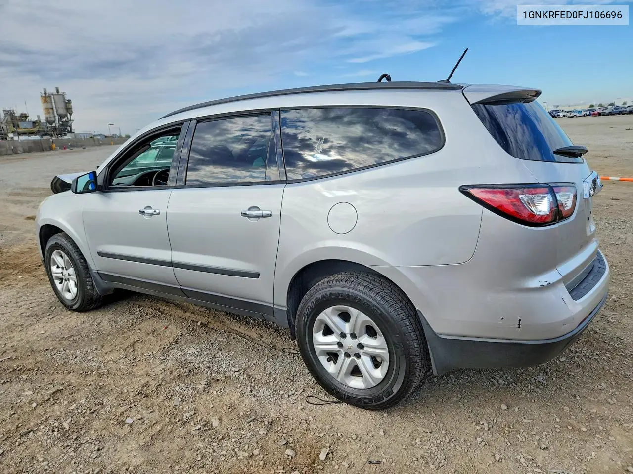 2015 Chevrolet Traverse Ls VIN: 1GNKRFED0FJ106696 Lot: 61384466