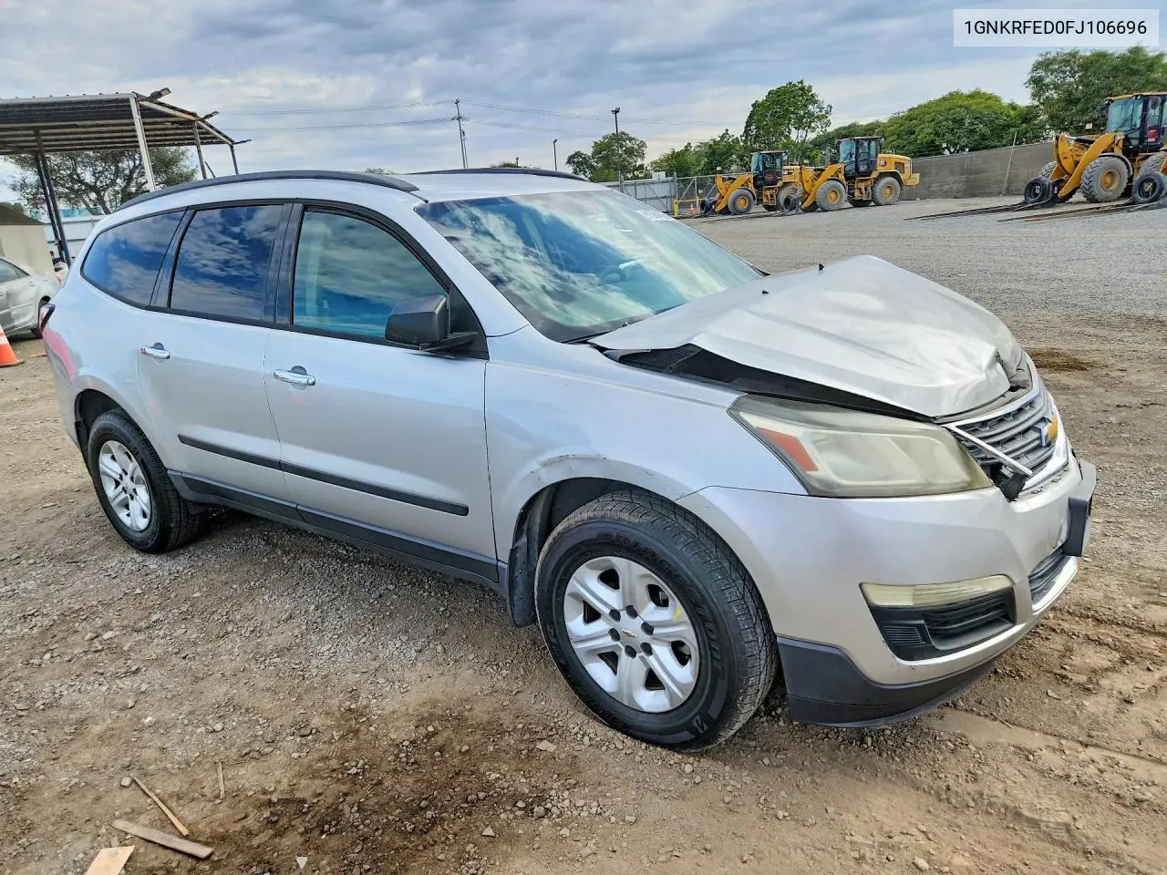 2015 Chevrolet Traverse Ls VIN: 1GNKRFED0FJ106696 Lot: 61384466