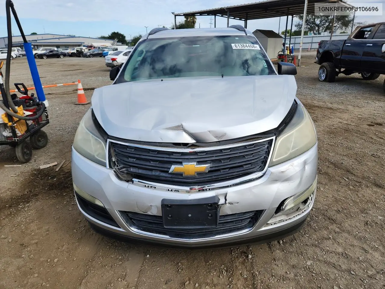 2015 Chevrolet Traverse Ls VIN: 1GNKRFED0FJ106696 Lot: 61384466