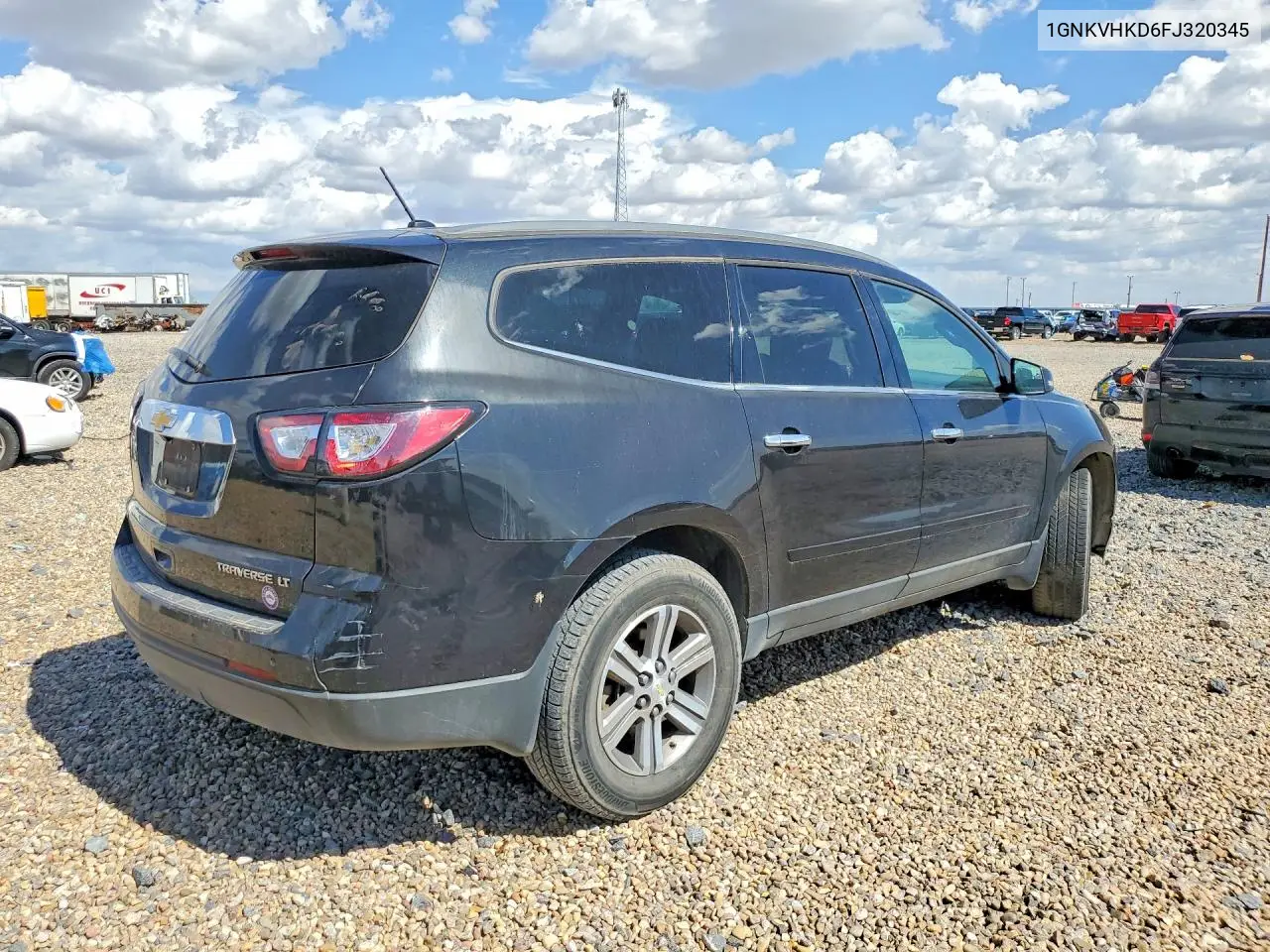 2015 Chevrolet Traverse Lt VIN: 1GNKVHKD6FJ320345 Lot: 61723656