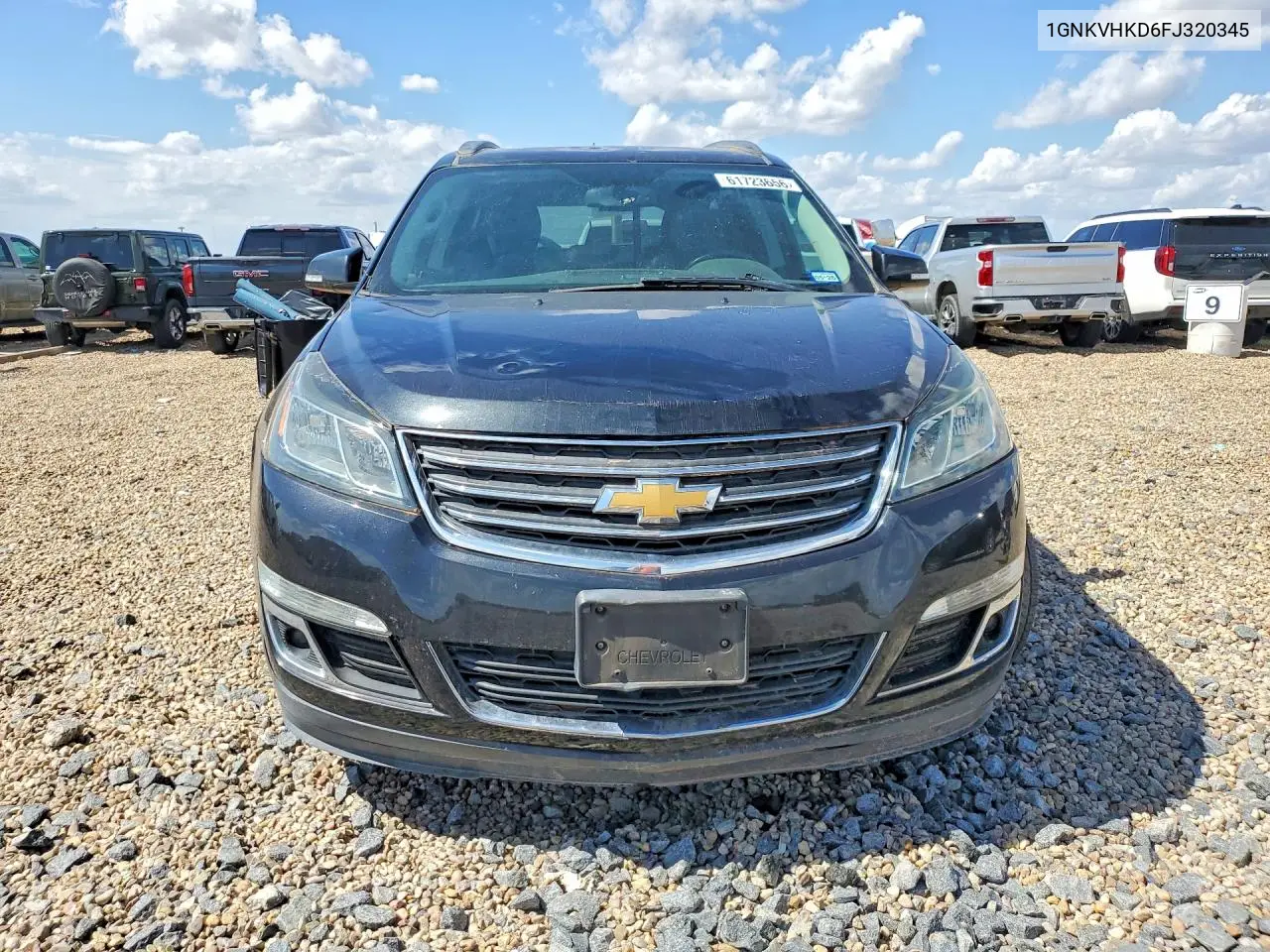 2015 Chevrolet Traverse Lt VIN: 1GNKVHKD6FJ320345 Lot: 61723656