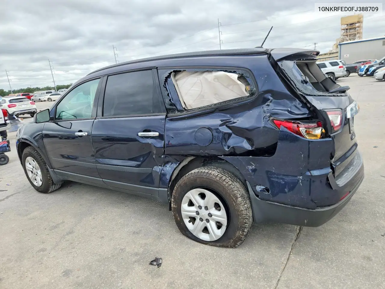 2015 Chevrolet Traverse Ls VIN: 1GNKRFED0FJ388709 Lot: 61894246