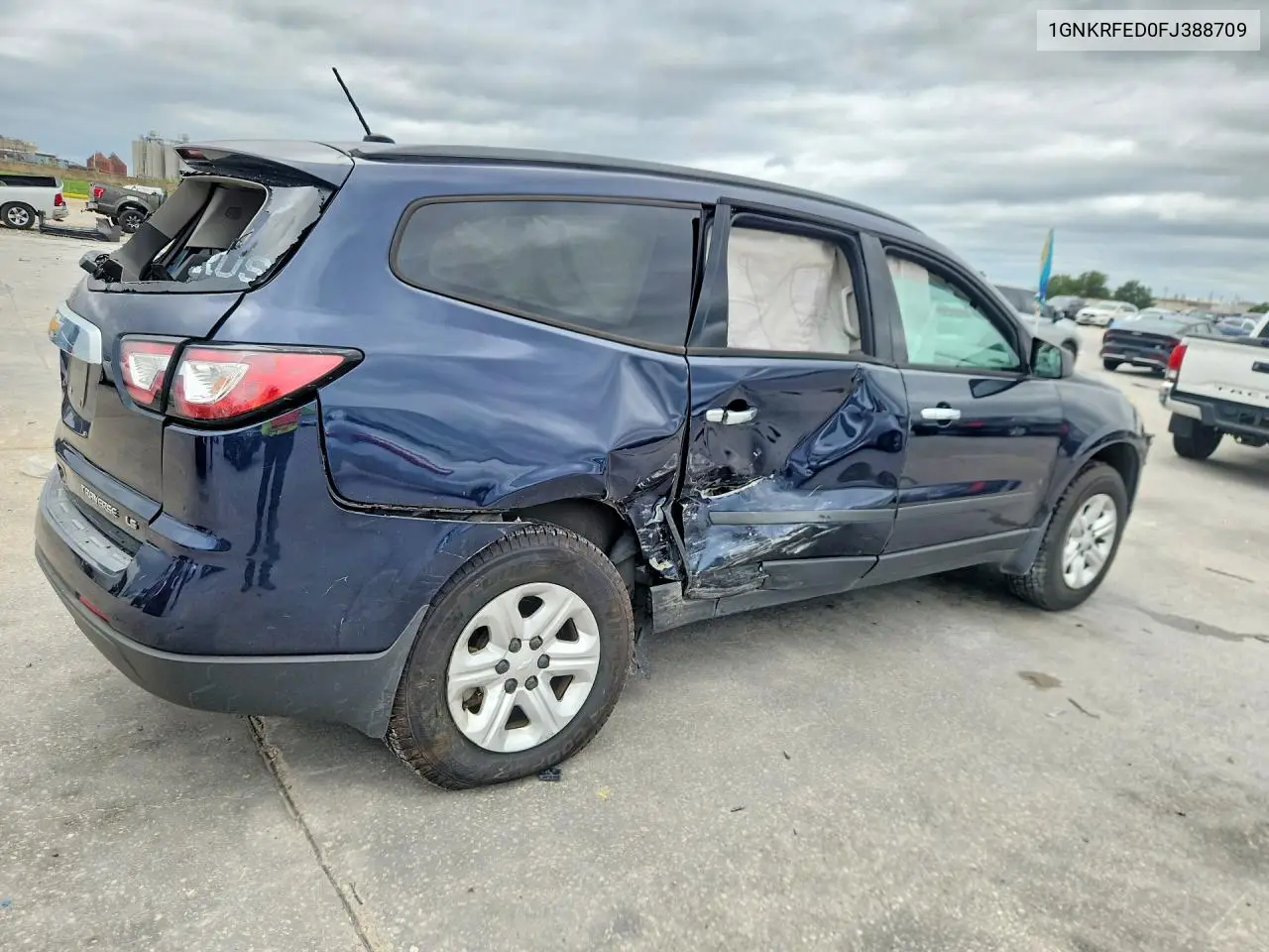2015 Chevrolet Traverse Ls VIN: 1GNKRFED0FJ388709 Lot: 61894246