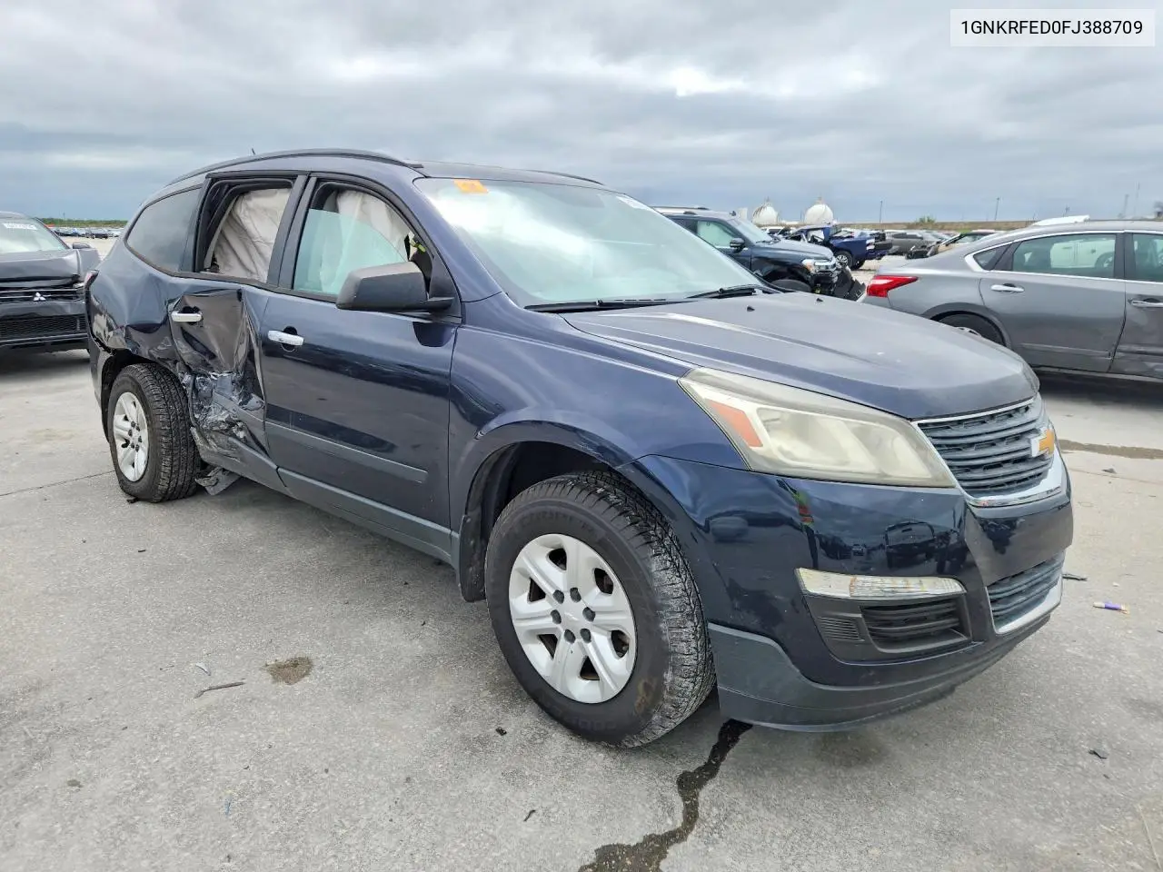 2015 Chevrolet Traverse Ls VIN: 1GNKRFED0FJ388709 Lot: 61894246