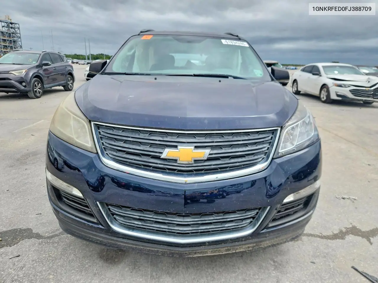 2015 Chevrolet Traverse Ls VIN: 1GNKRFED0FJ388709 Lot: 61894246