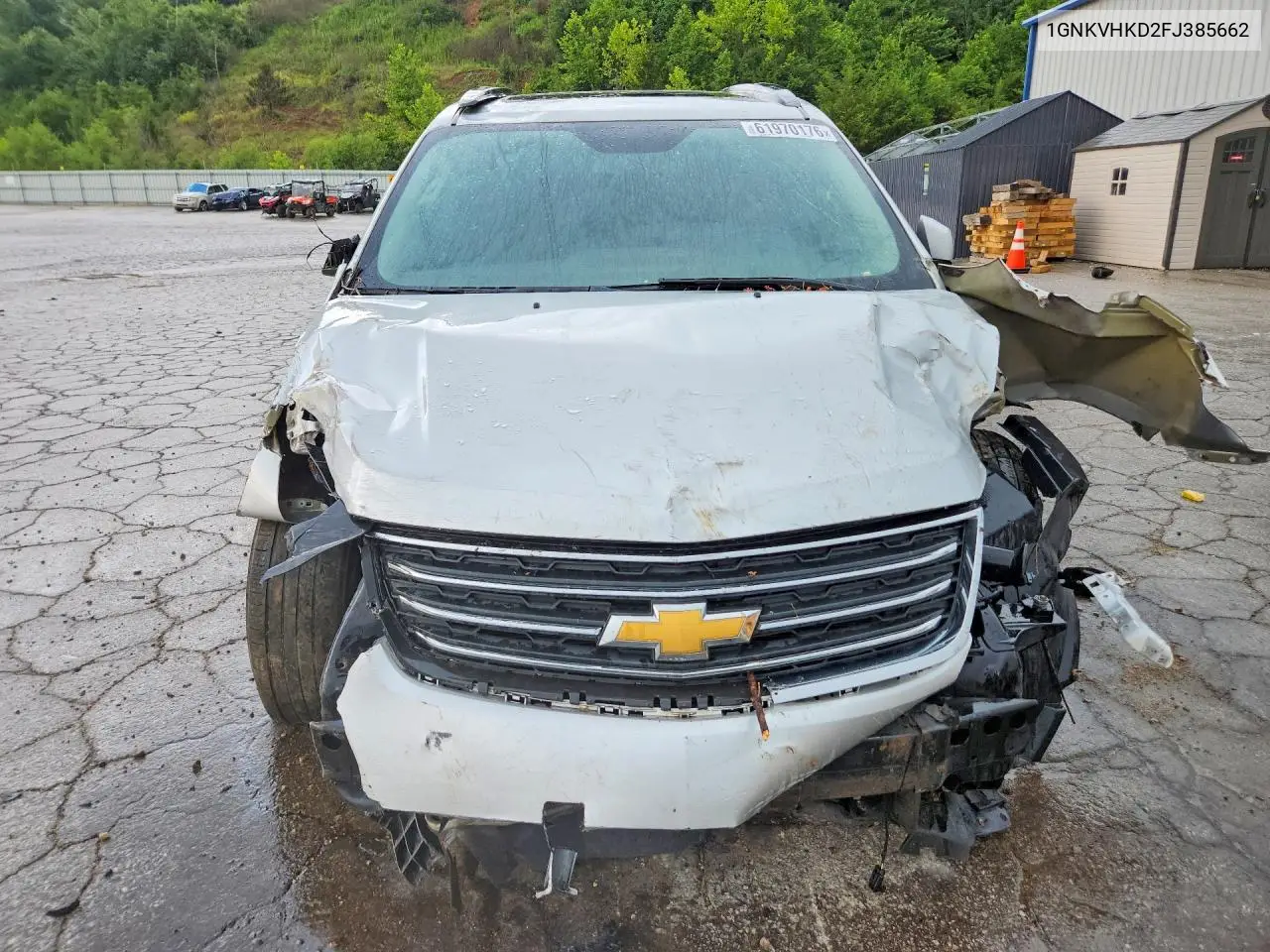 2015 Chevrolet Traverse Lt VIN: 1GNKVHKD2FJ385662 Lot: 61970176