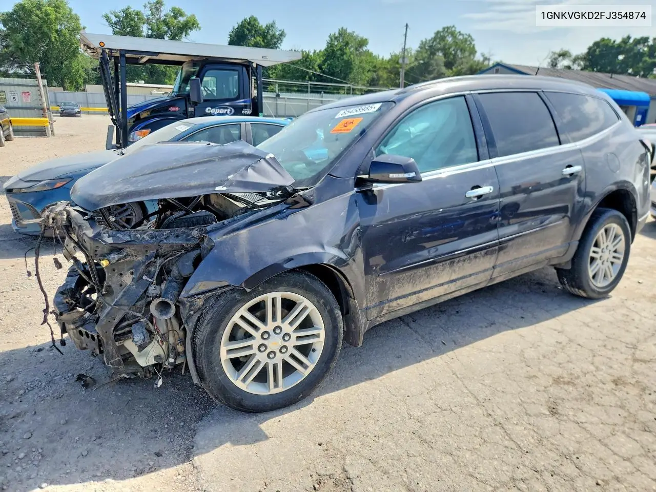 2015 Chevrolet Traverse Lt VIN: 1GNKVGKD2FJ354874 Lot: 85458985