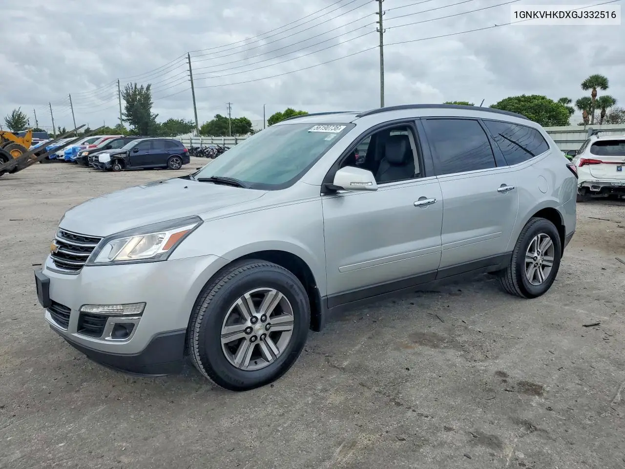 2016 Chevrolet Traverse Lt VIN: 1GNKVHKDXGJ332516 Lot: 56190736