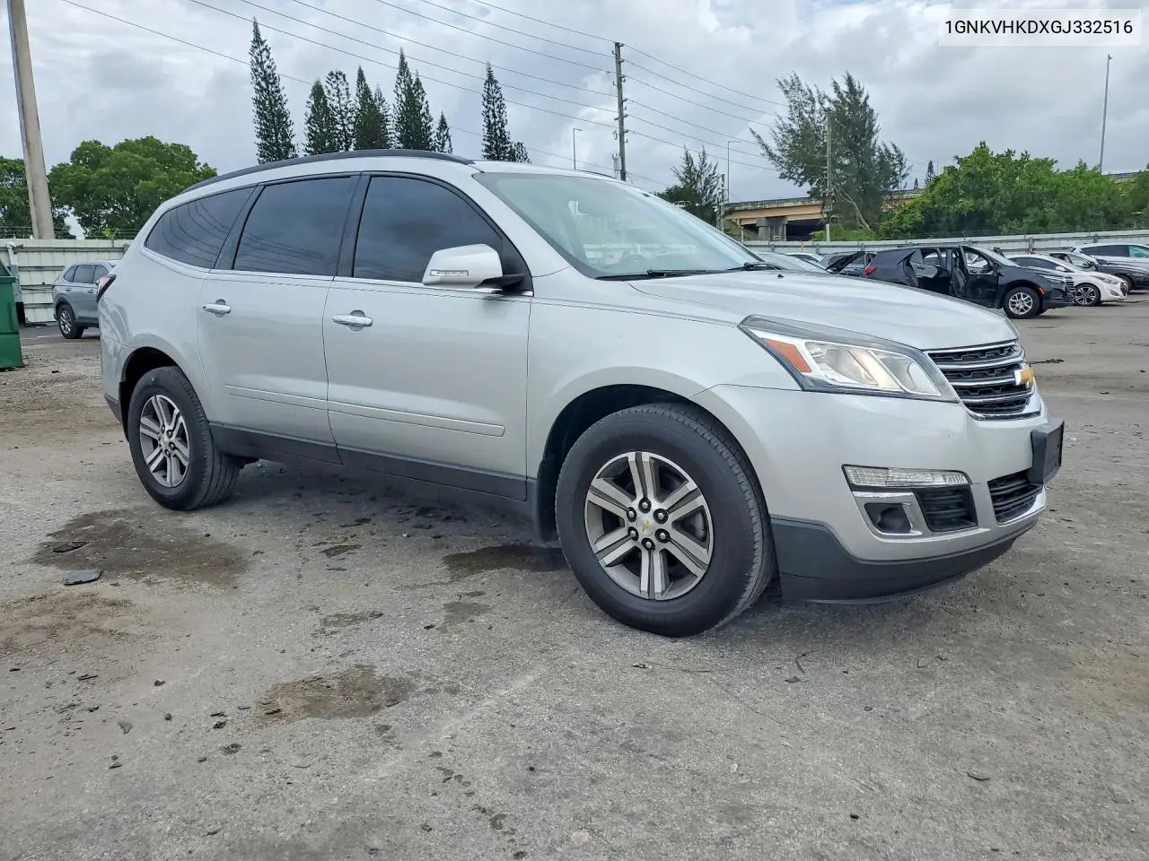 2016 Chevrolet Traverse Lt VIN: 1GNKVHKDXGJ332516 Lot: 56190736