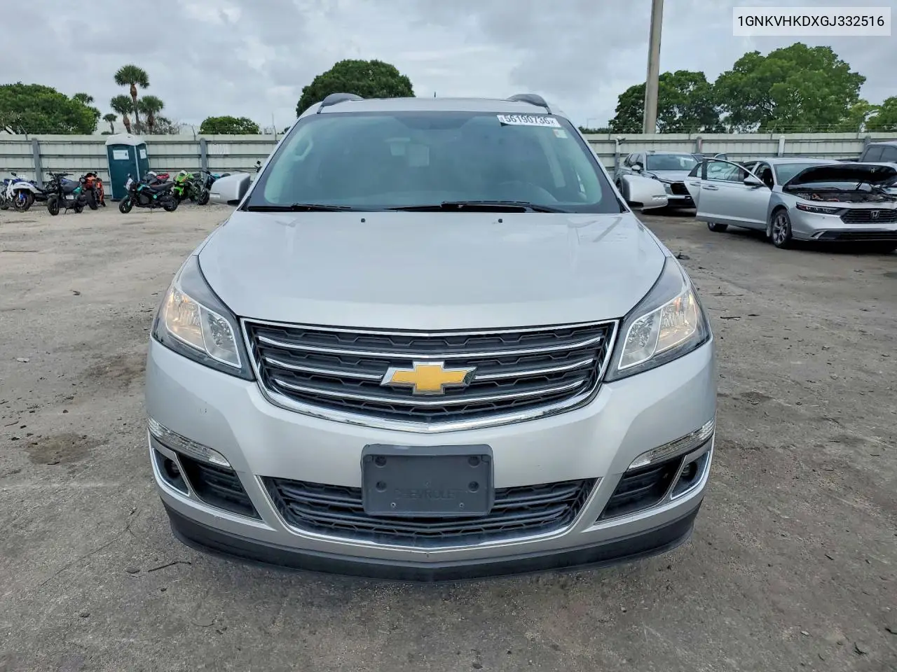2016 Chevrolet Traverse Lt VIN: 1GNKVHKDXGJ332516 Lot: 56190736