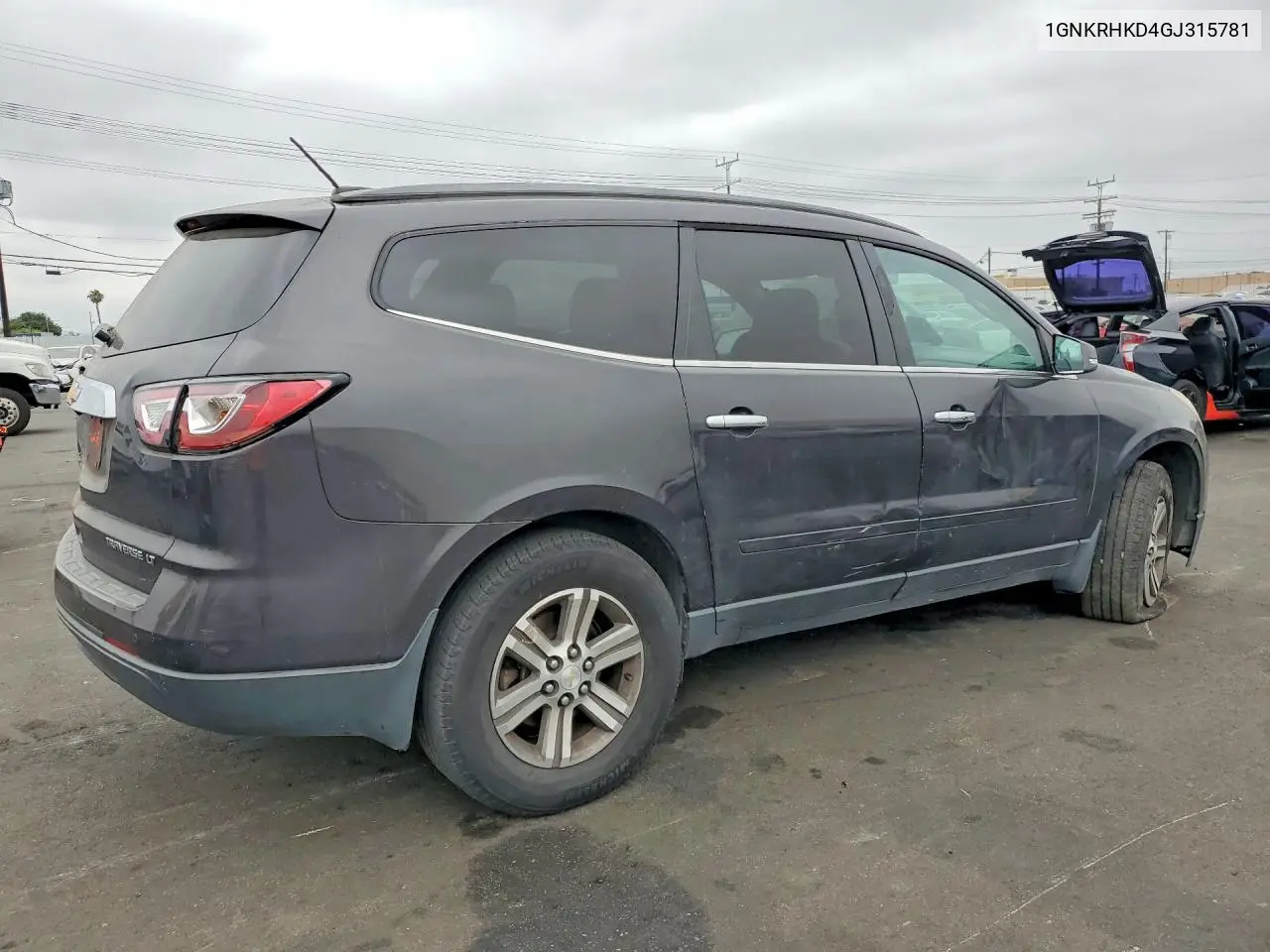 2016 Chevrolet Traverse Lt VIN: 1GNKRHKD4GJ315781 Lot: 58134126