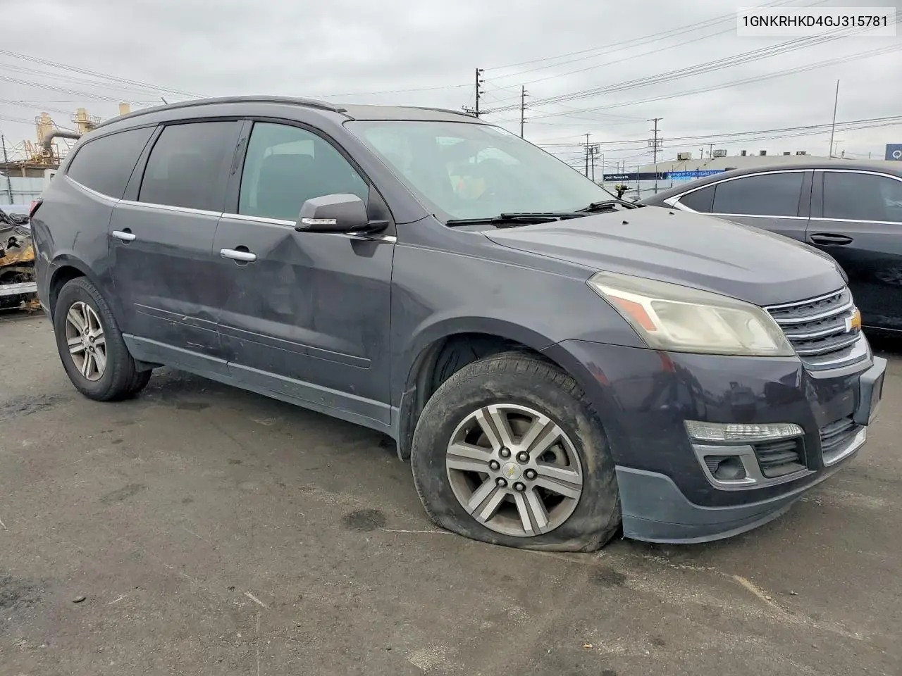 2016 Chevrolet Traverse Lt VIN: 1GNKRHKD4GJ315781 Lot: 58134126