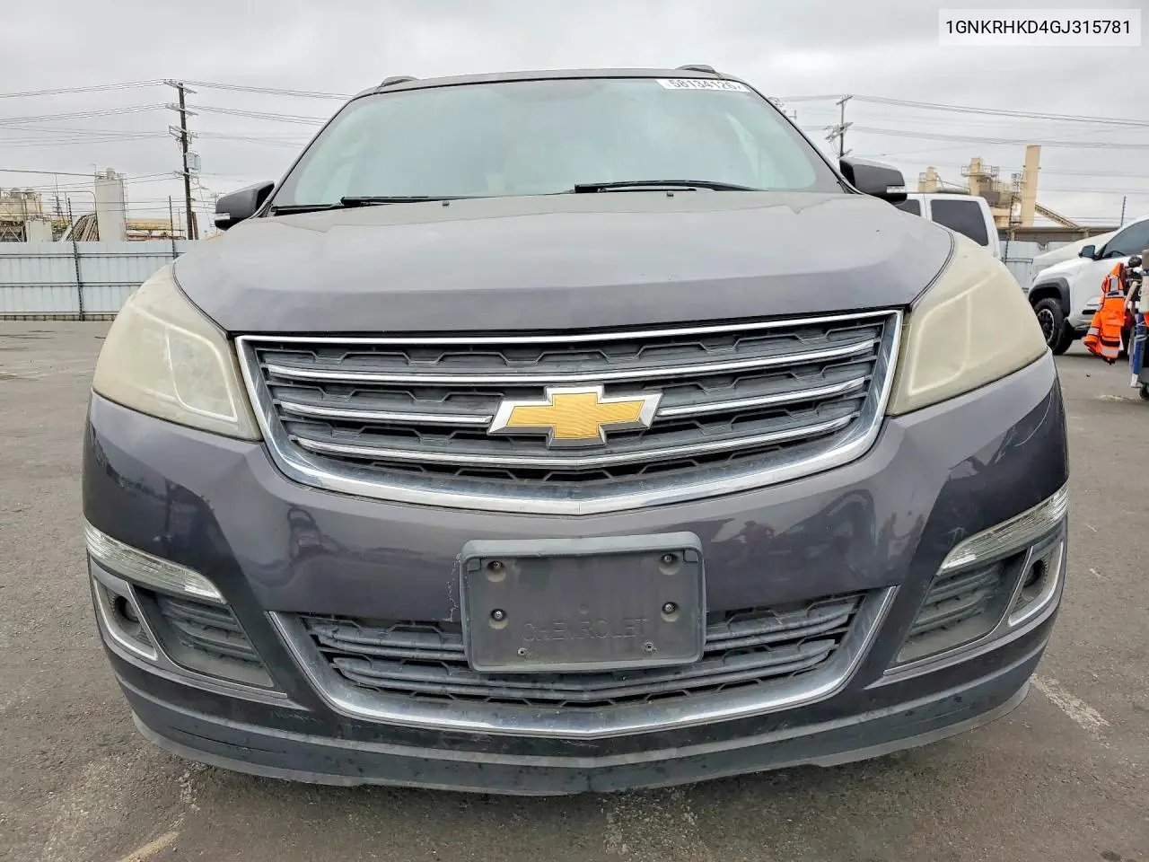 2016 Chevrolet Traverse Lt VIN: 1GNKRHKD4GJ315781 Lot: 58134126