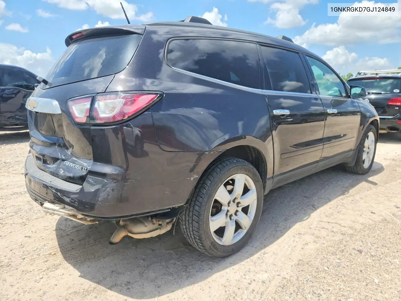 2016 Chevrolet Traverse Lt VIN: 1GNKRGKD7GJ124849 Lot: 60119516