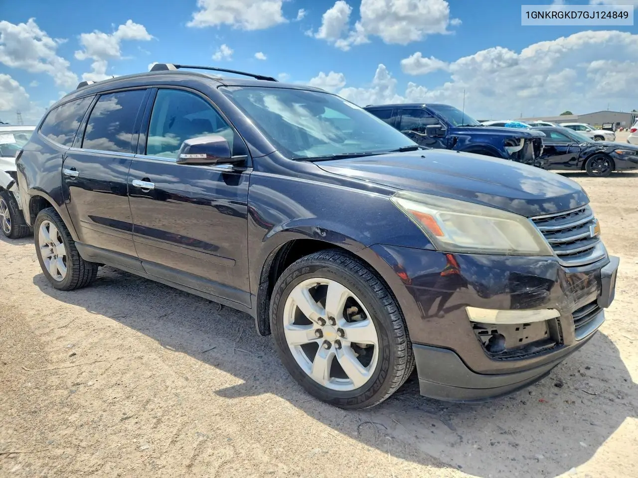 2016 Chevrolet Traverse Lt VIN: 1GNKRGKD7GJ124849 Lot: 60119516