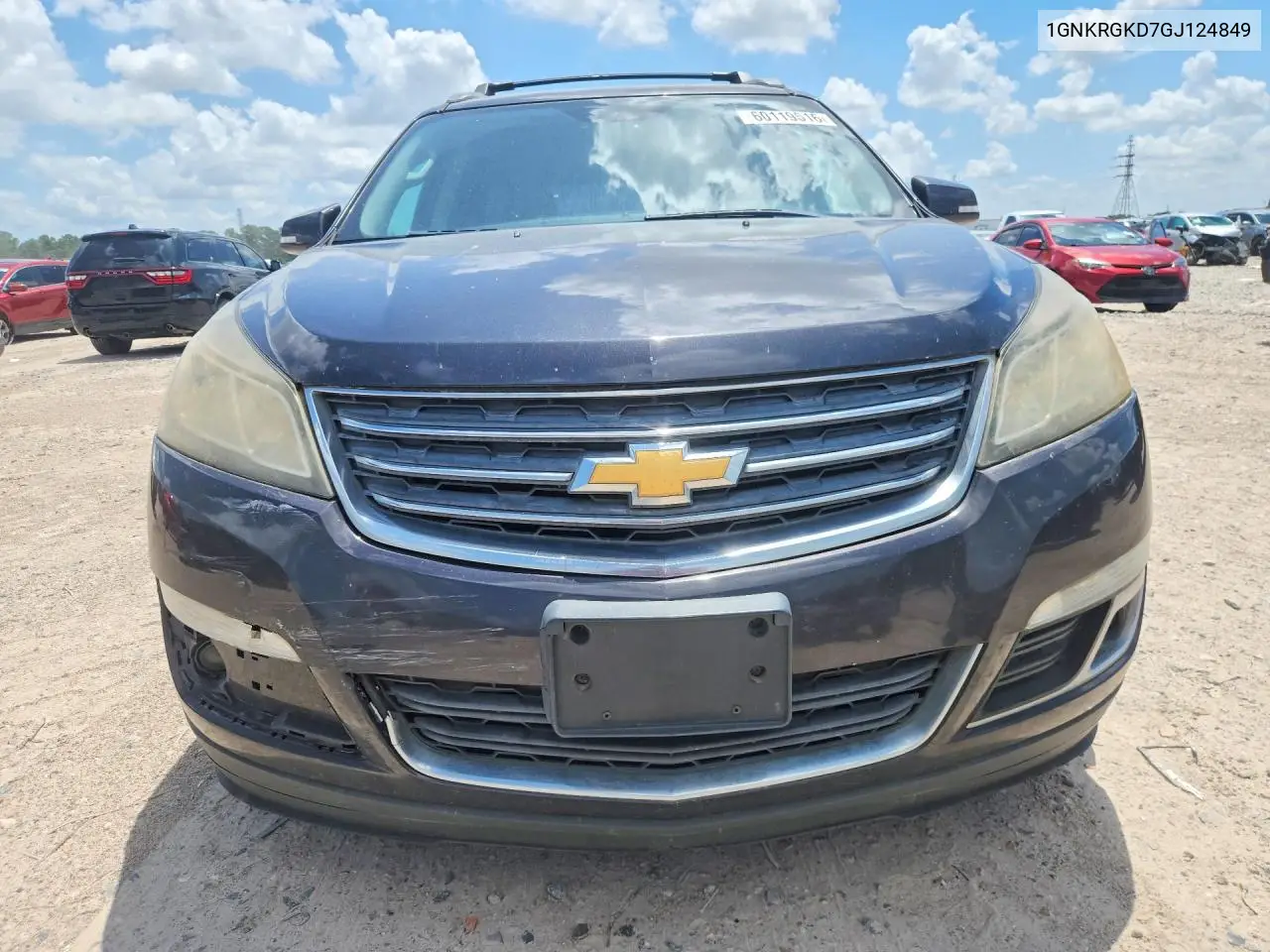 2016 Chevrolet Traverse Lt VIN: 1GNKRGKD7GJ124849 Lot: 60119516