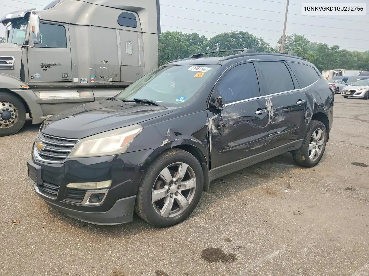 2016 Chevrolet Traverse Lt VIN: 1GNKVGKD1GJ292756 Lot: 61481186