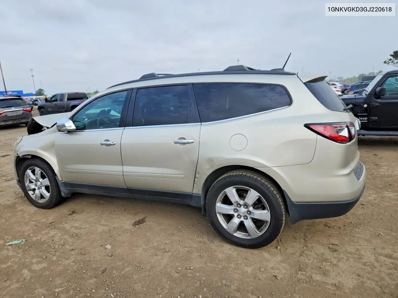2016 Chevrolet Traverse Lt VIN: 1GNKVGKD3GJ220618 Lot: 61669716