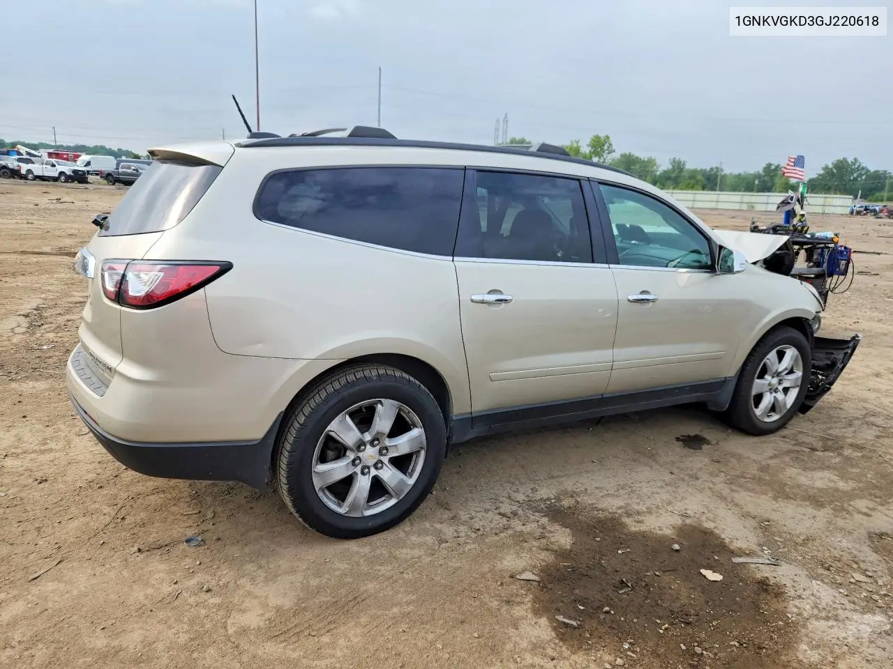 2016 Chevrolet Traverse Lt VIN: 1GNKVGKD3GJ220618 Lot: 61669716