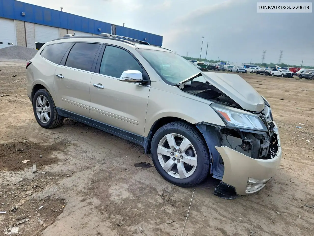 2016 Chevrolet Traverse Lt VIN: 1GNKVGKD3GJ220618 Lot: 61669716