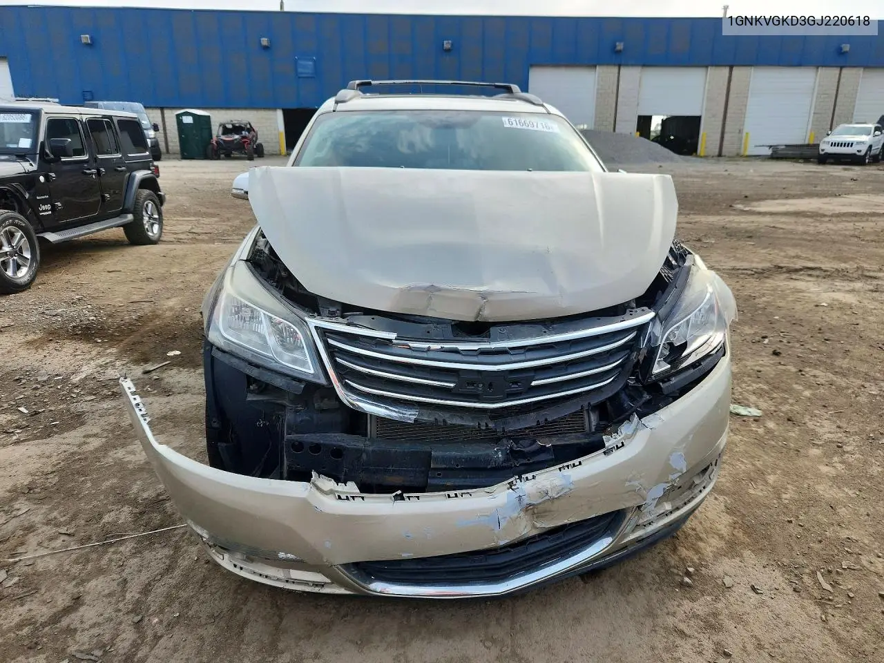 2016 Chevrolet Traverse Lt VIN: 1GNKVGKD3GJ220618 Lot: 61669716