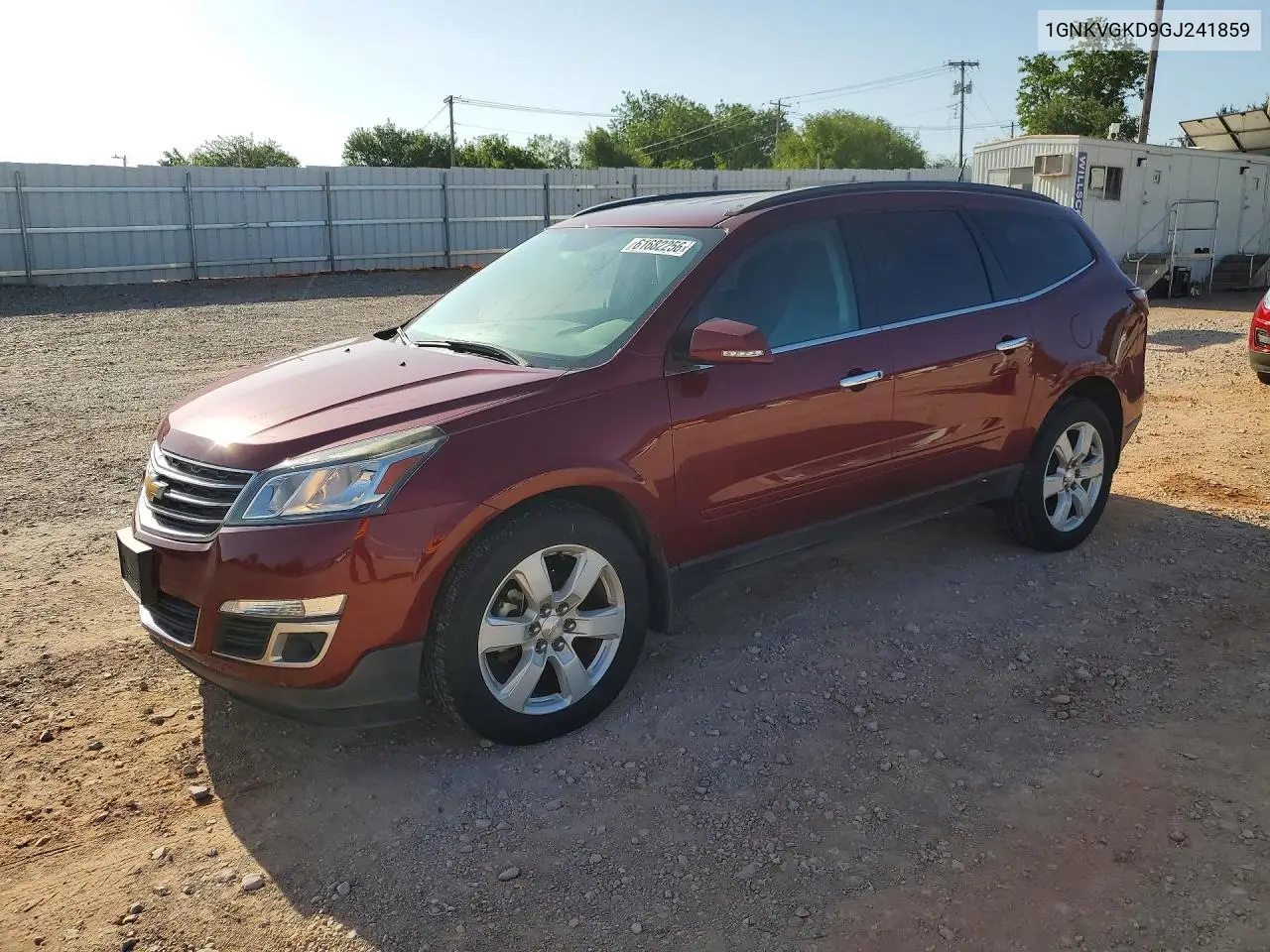 2016 Chevrolet Traverse Lt VIN: 1GNKVGKD9GJ241859 Lot: 61682256