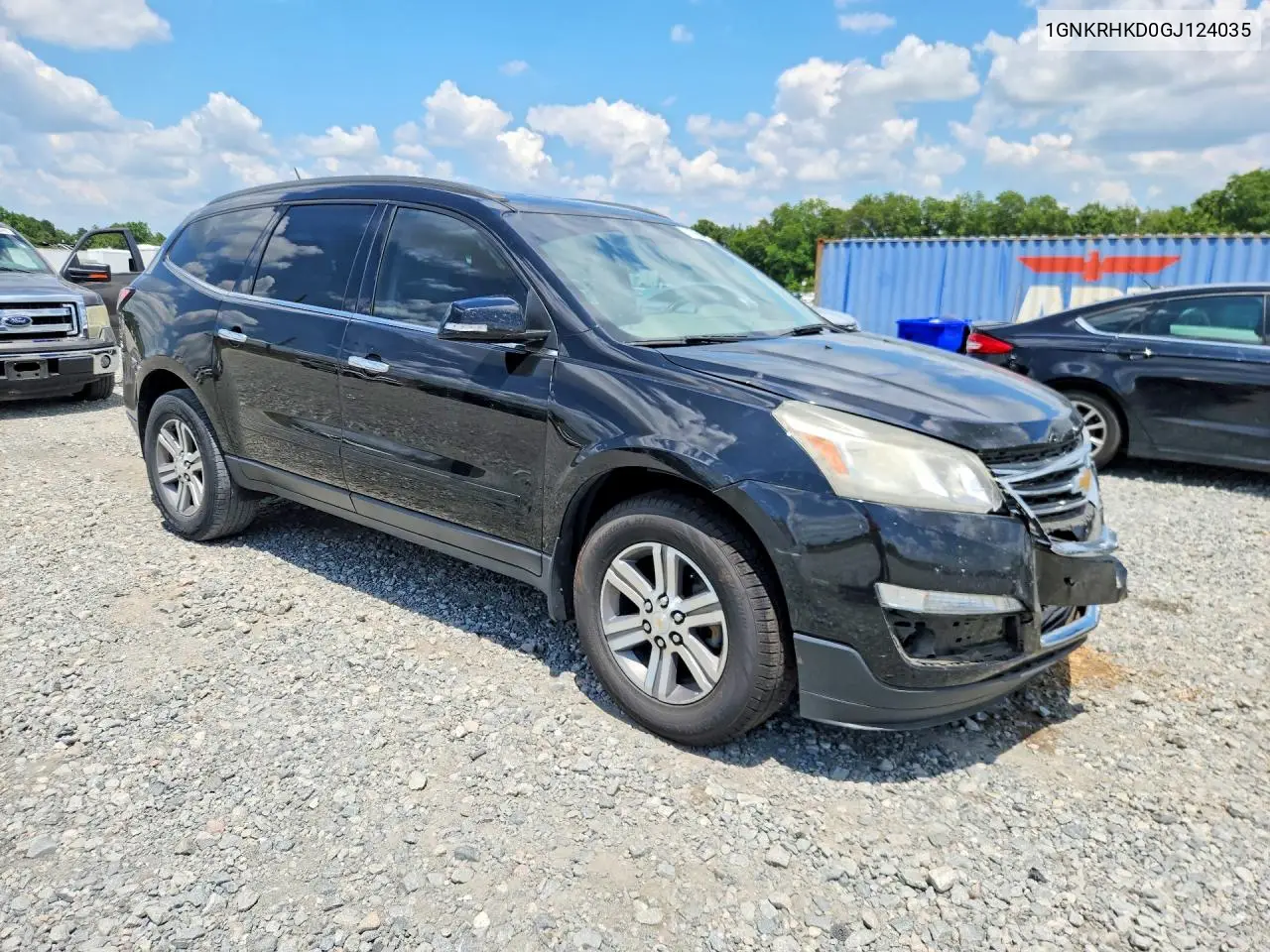 2016 Chevrolet Traverse Lt VIN: 1GNKRHKD0GJ124035 Lot: 61718416