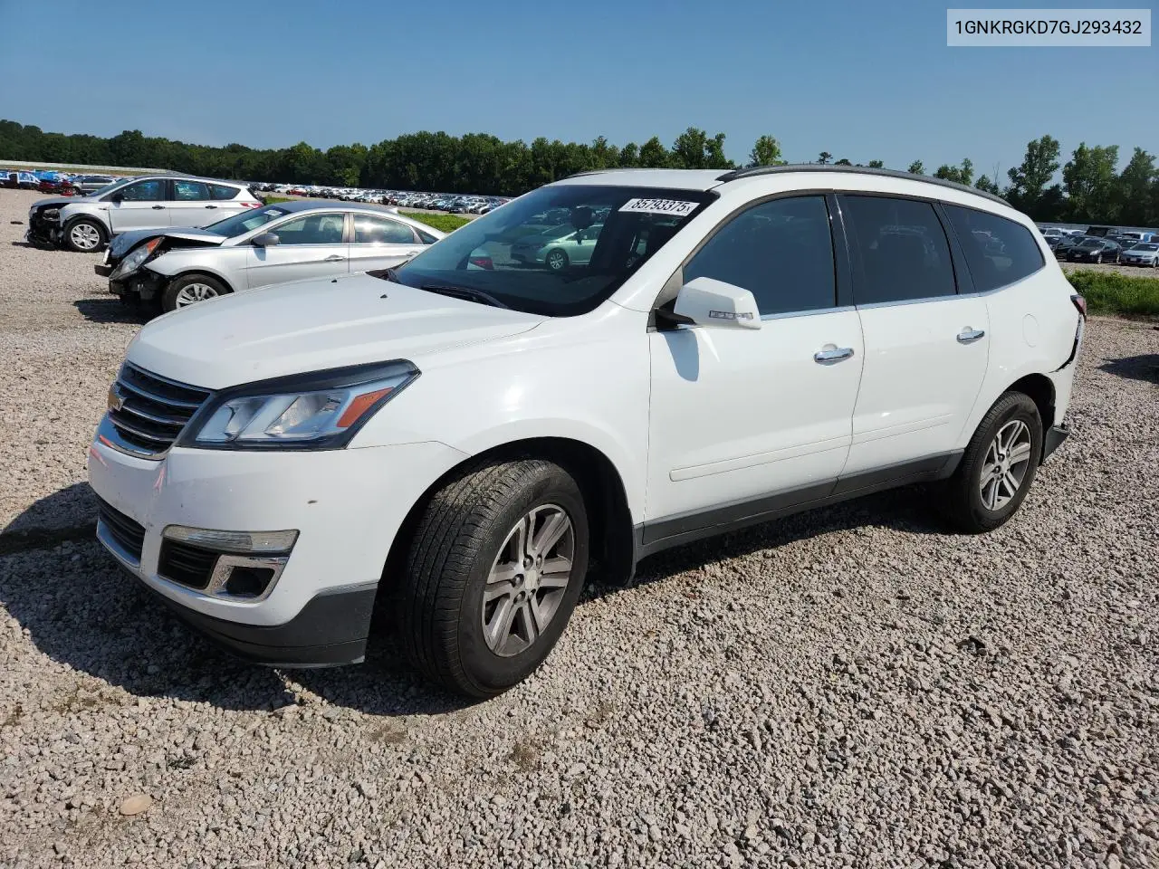 2016 Chevrolet Traverse Lt VIN: 1GNKRGKD7GJ293432 Lot: 85793375