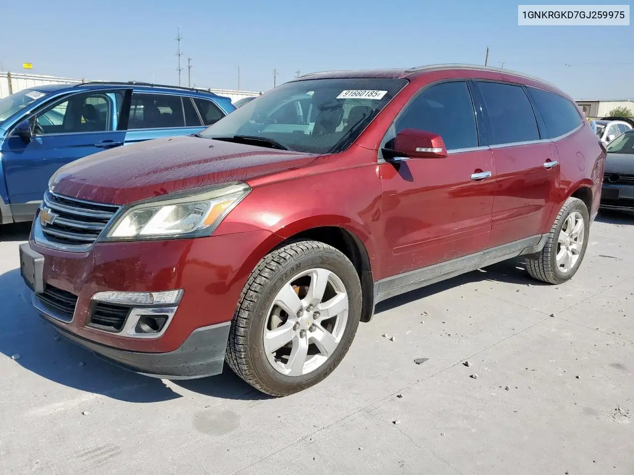 1GNKRGKD7GJ259975 2016 Chevrolet Traverse Lt