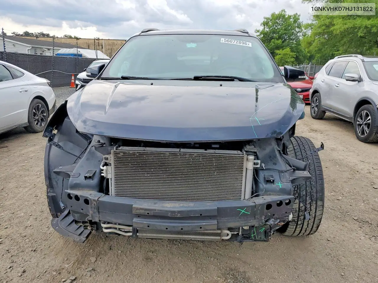 2017 Chevrolet Traverse Lt VIN: 1GNKVHKD7HJ131822 Lot: 56072896