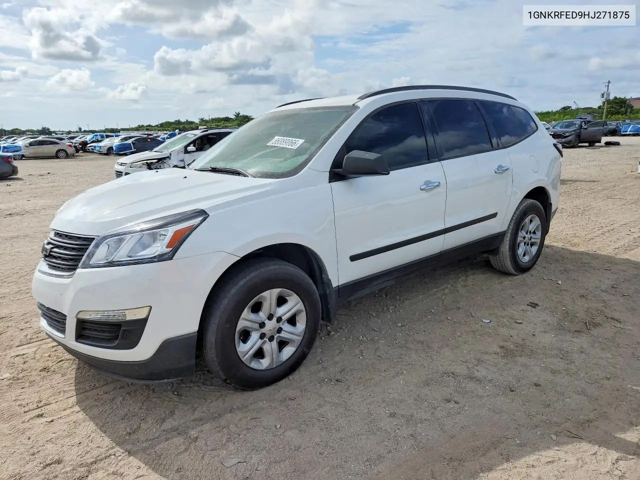 2017 Chevrolet Traverse Ls VIN: 1GNKRFED9HJ271875 Lot: 56889066