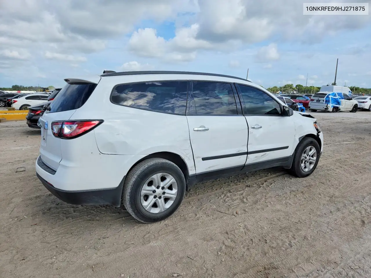 2017 Chevrolet Traverse Ls VIN: 1GNKRFED9HJ271875 Lot: 56889066