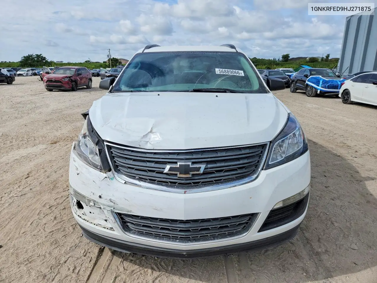 2017 Chevrolet Traverse Ls VIN: 1GNKRFED9HJ271875 Lot: 56889066
