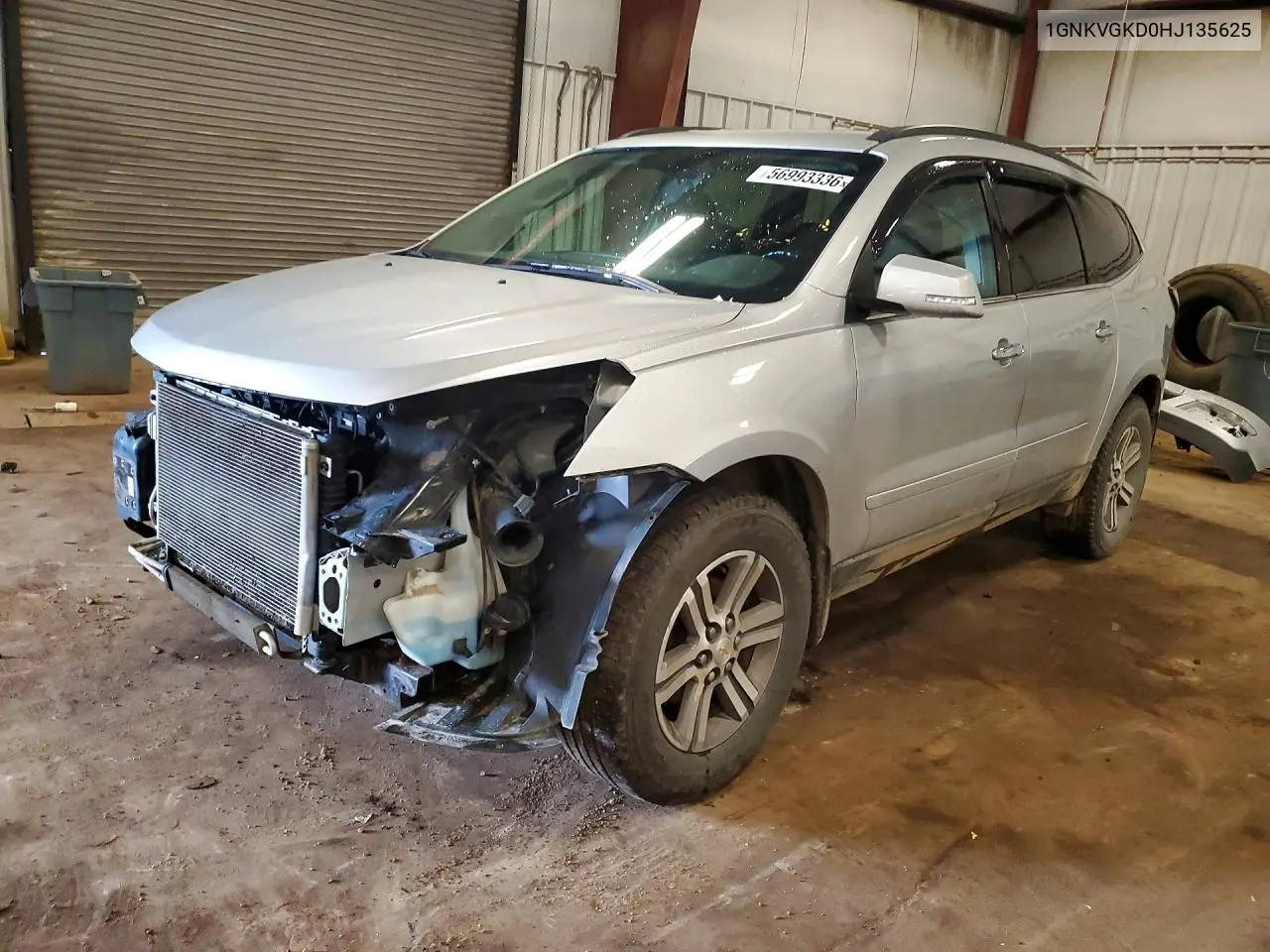 2017 Chevrolet Traverse Lt VIN: 1GNKVGKD0HJ135625 Lot: 56993336