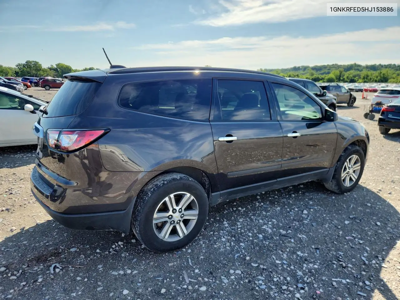 2017 Chevrolet Traverse Ls VIN: 1GNKRFED5HJ153886 Lot: 57735186