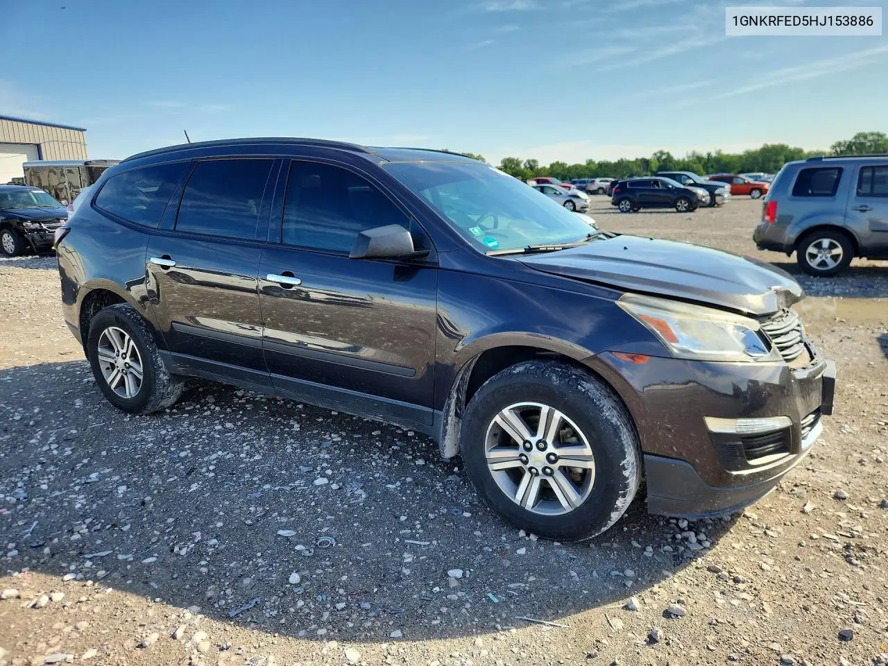 2017 Chevrolet Traverse Ls VIN: 1GNKRFED5HJ153886 Lot: 57735186
