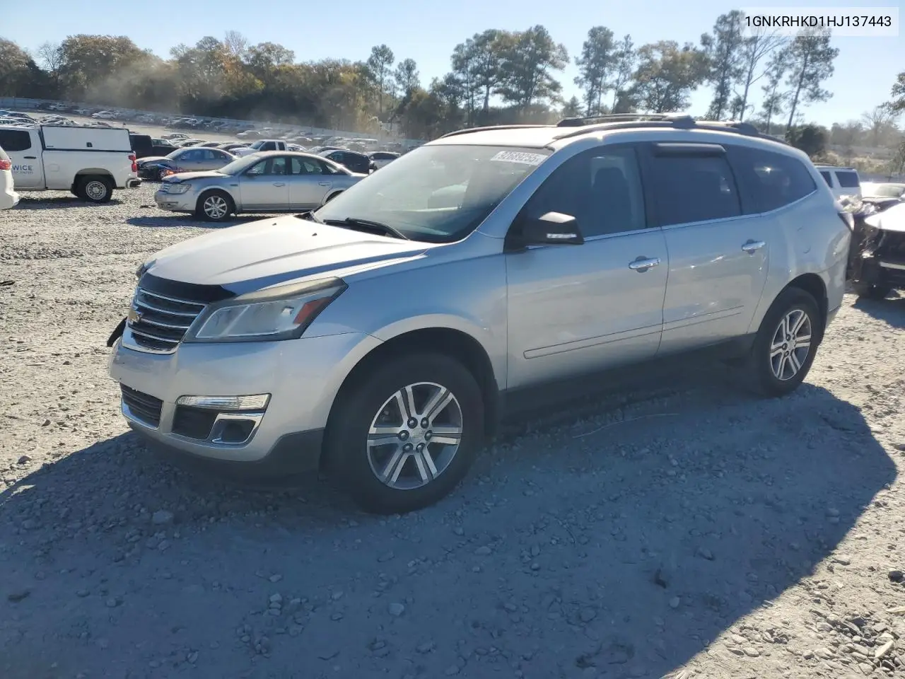 1GNKRHKD1HJ137443 2017 Chevrolet Traverse Lt