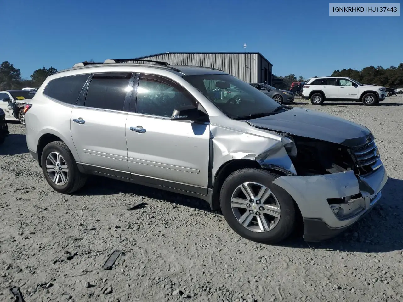 1GNKRHKD1HJ137443 2017 Chevrolet Traverse Lt