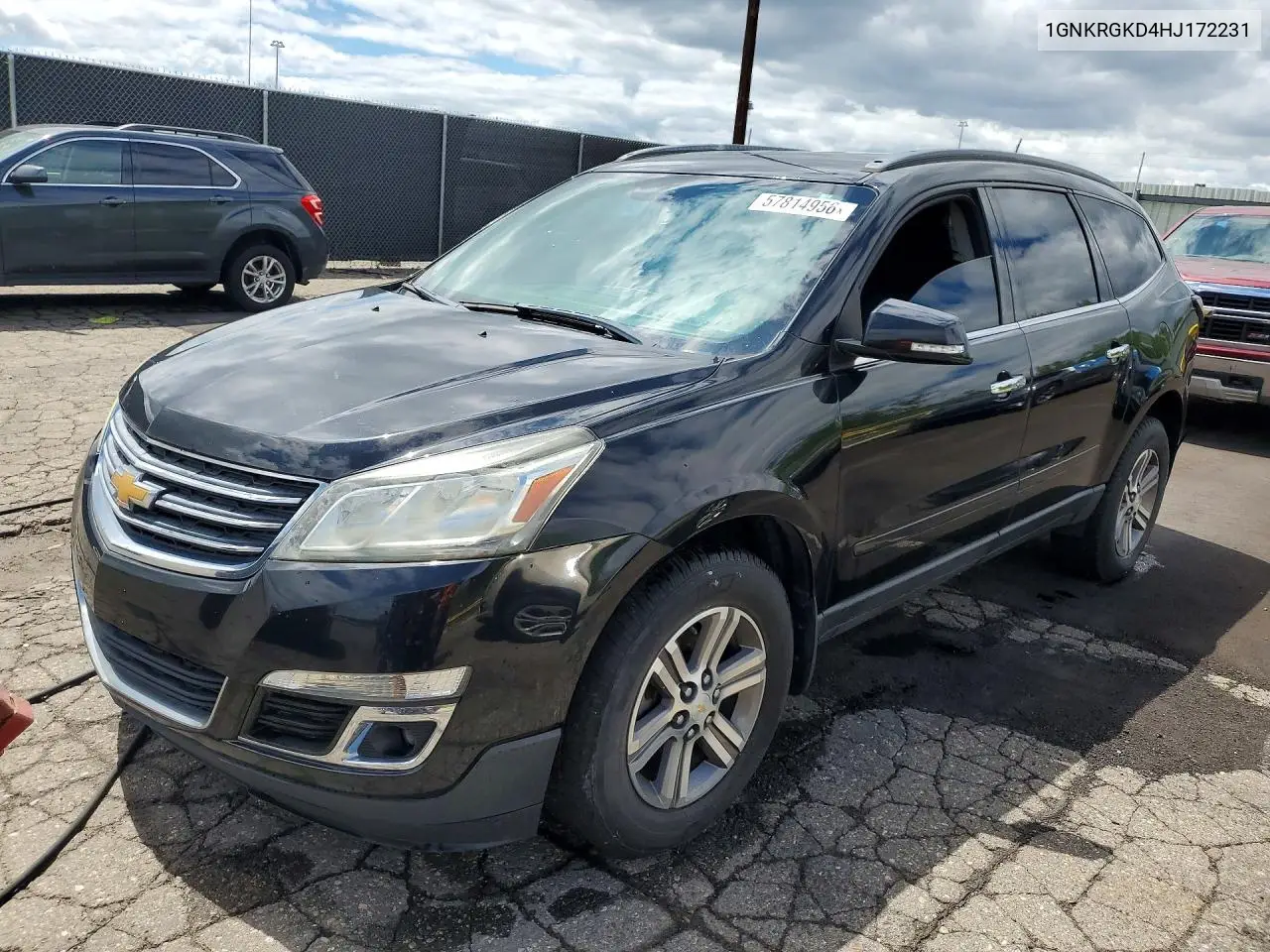 2017 Chevrolet Traverse Lt VIN: 1GNKRGKD4HJ172231 Lot: 57814956