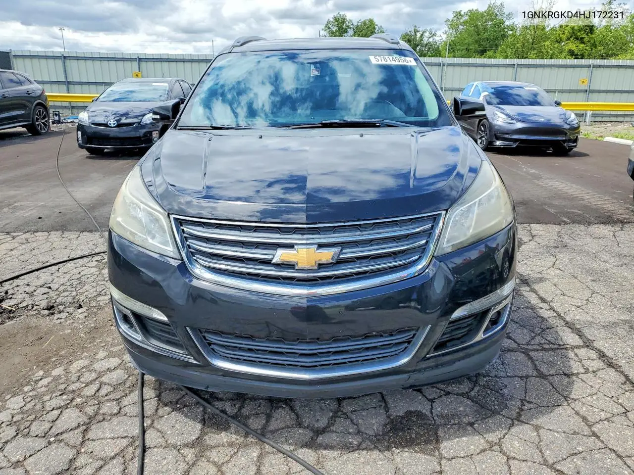 2017 Chevrolet Traverse Lt VIN: 1GNKRGKD4HJ172231 Lot: 57814956