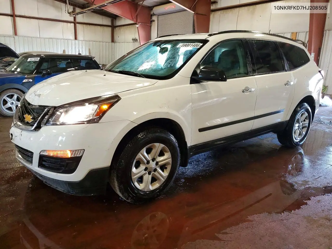 2017 Chevrolet Traverse Ls VIN: 1GNKRFKD7HJ208505 Lot: 59001486