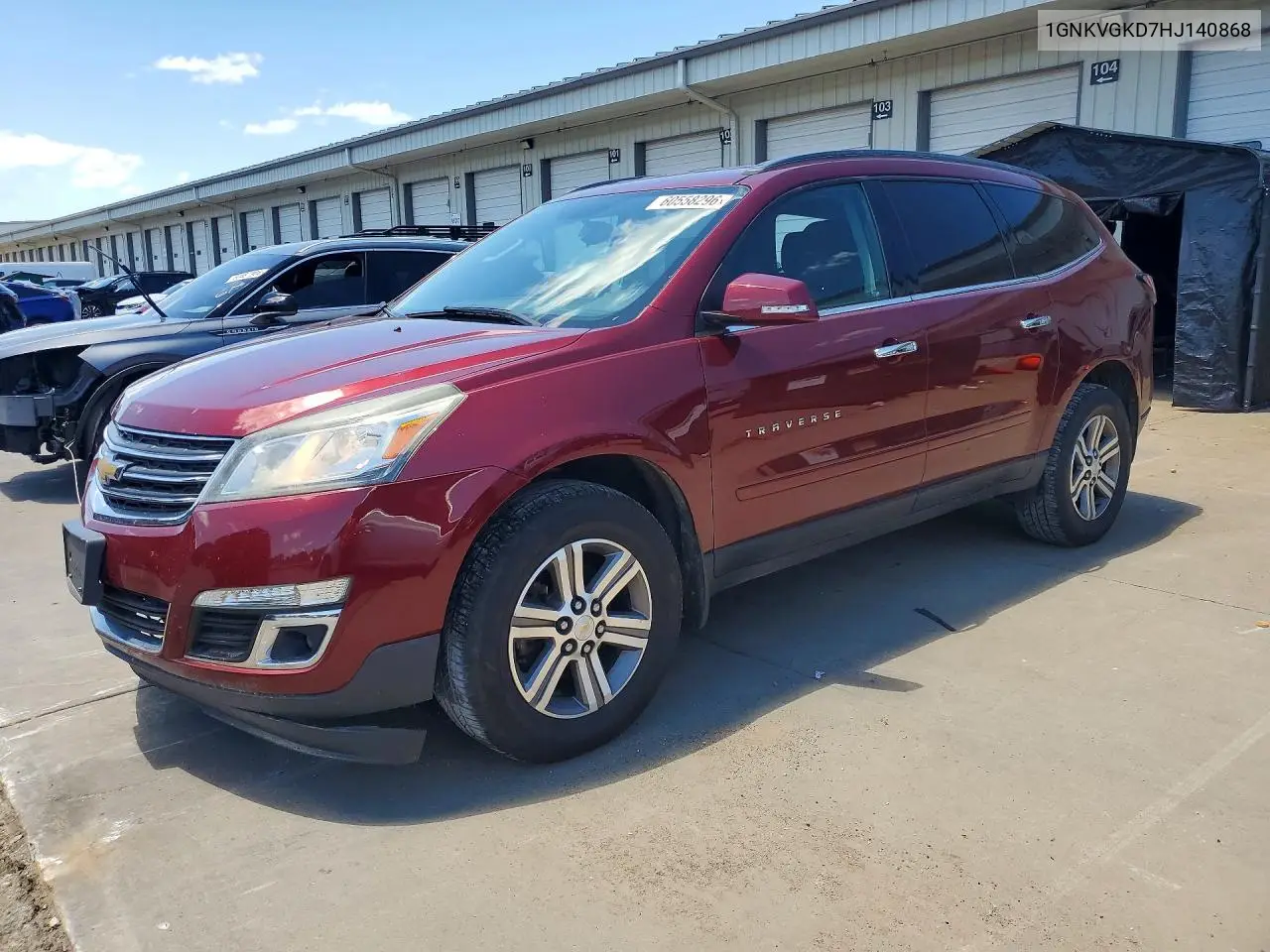 2017 Chevrolet Traverse Lt VIN: 1GNKVGKD7HJ140868 Lot: 60558296